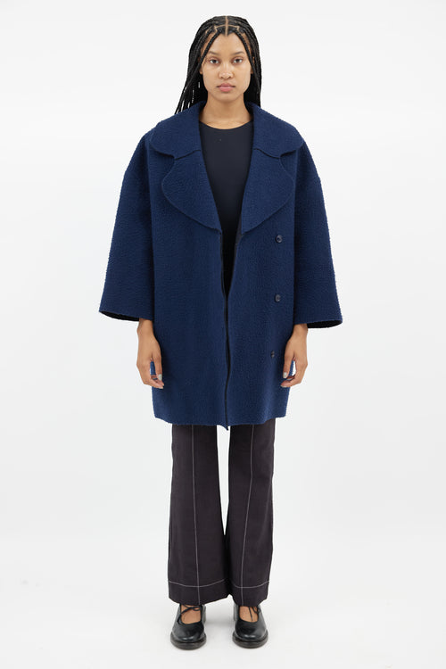 Jacquemus Navy Wool La Femme Enfant Coat