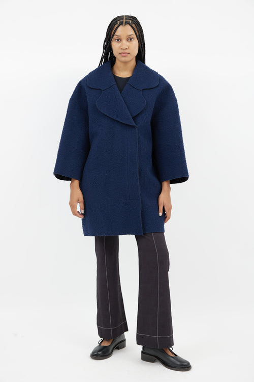 Jacquemus Navy Wool La Femme Enfant Coat