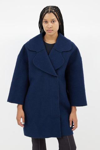 Jacquemus Navy Wool La Femme Enfant Coat