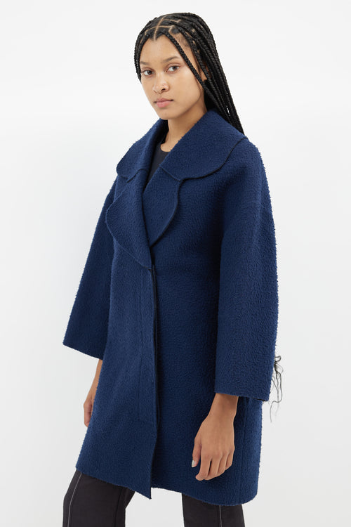 Jacquemus Navy Wool La Femme Enfant Coat