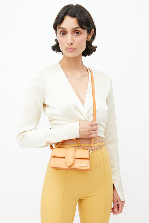 Jacquemus Orange Le Raphia Le Bambino Crossbody Bag