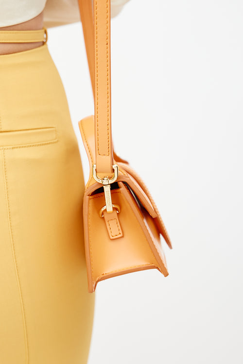 Jacquemus Orange Le Raphia Le Bambino Crossbody Bag