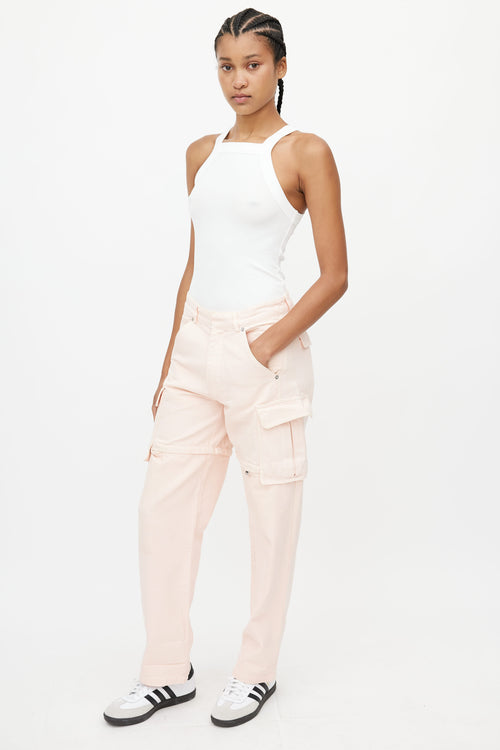 Jacquemus Pink Zip Off Cargo Pant