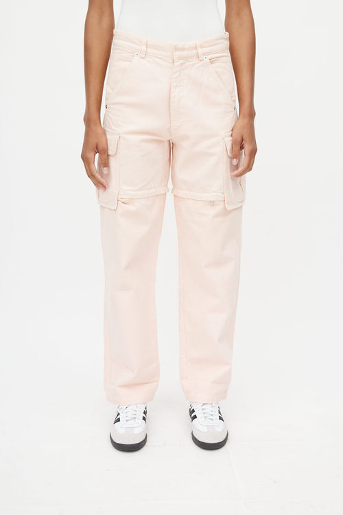 Jacquemus Pink Zip Off Cargo Pant