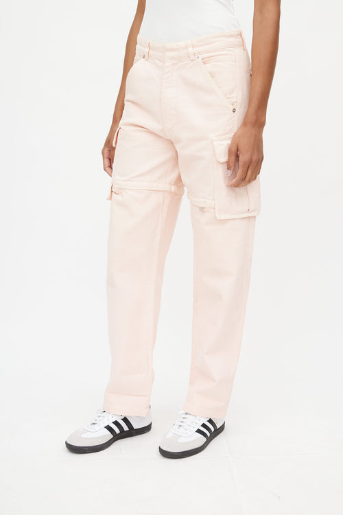 Jacquemus Pink Zip Off Cargo Pant