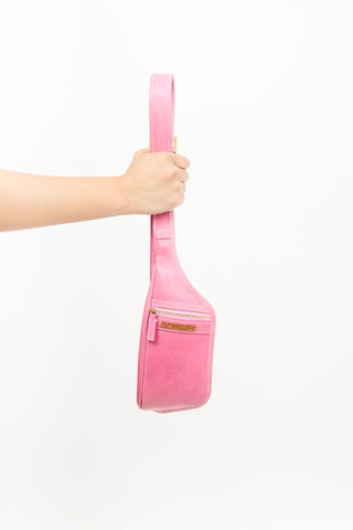 Jacquemus Pink Leather La Banane Belt Bag