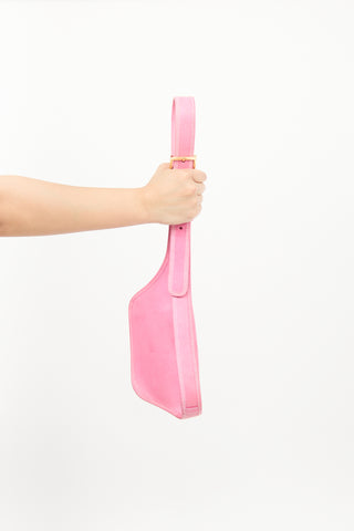 Jacquemus Pink Leather La Banane Belt Bag