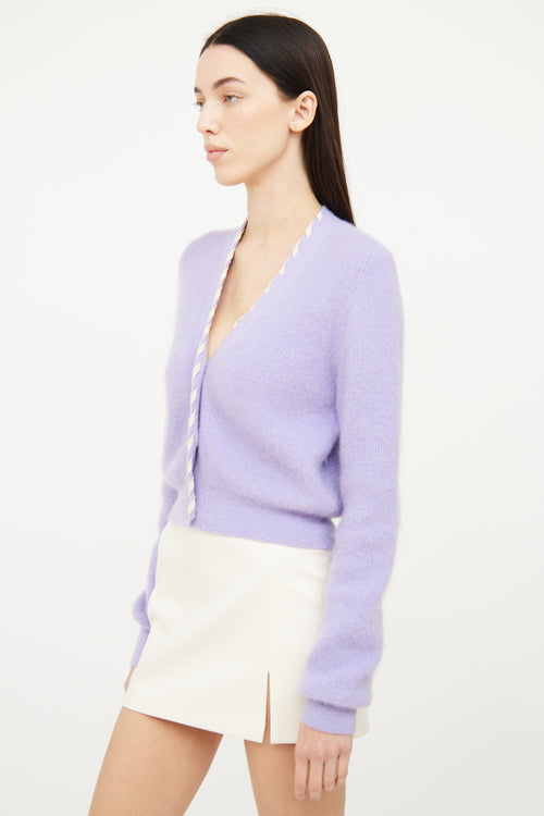 Jacquemus Purple 
Le Cardigan Lazo
 Cardigan