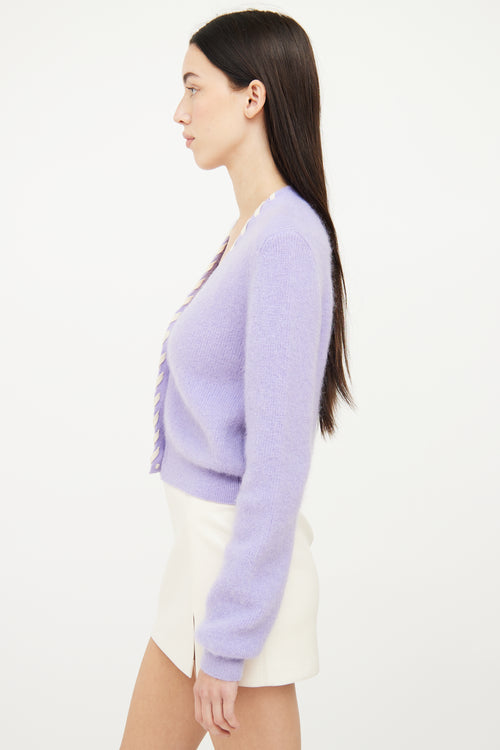 Jacquemus Purple 
Le Cardigan Lazo
 Cardigan