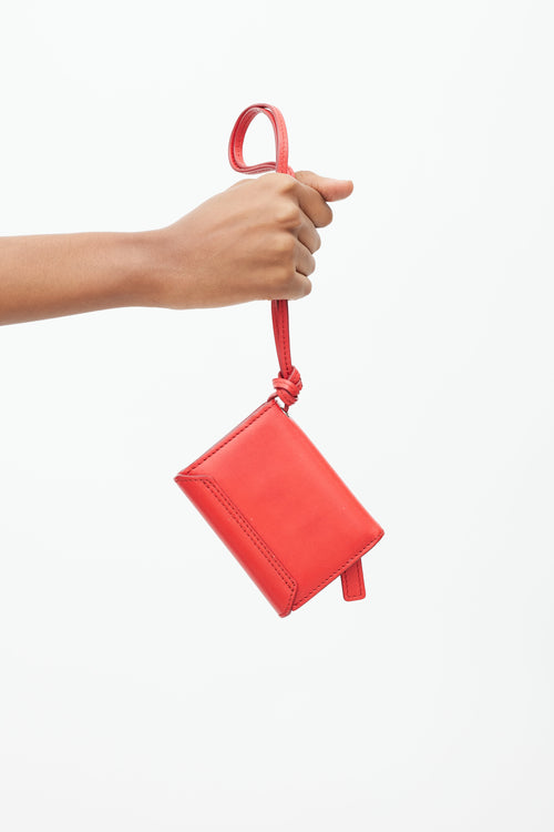 Jacquemus Red Leather Le Porte Wallet