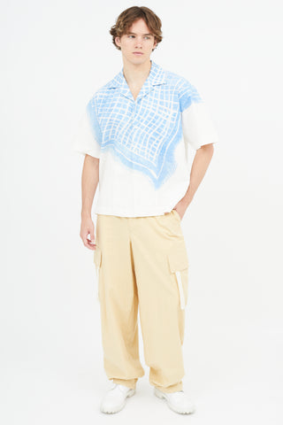 Jacquemus White 
Blue La Chemise Jean Shirt