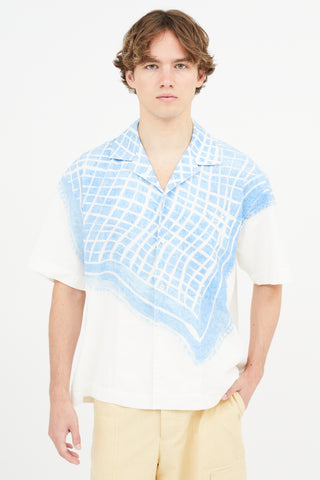 Jacquemus White 
Blue La Chemise Jean Shirt