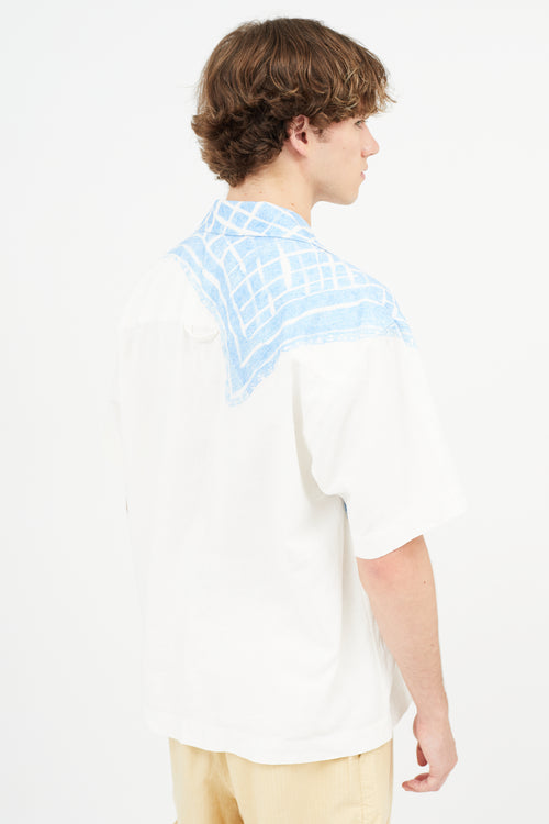 Jacquemus White 
Blue La Chemise Jean Shirt