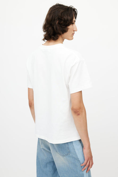 Jacquemus White 
Multicolour Bonne Nuit Embroidered T-Shirt