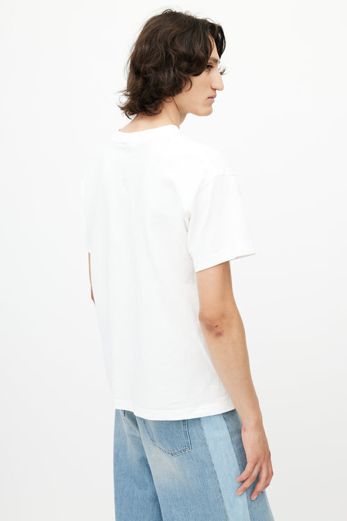 Jacquemus White 
Multicolour On Y Va Embroidered T-Shirt