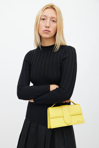 Jacquemus Yellow Le Bambino Leather Bag