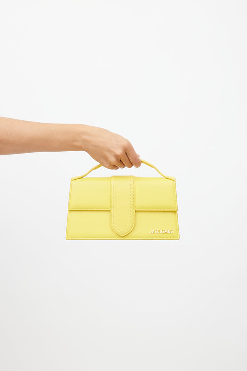 Jacquemus Yellow Le Bambino Leather Bag