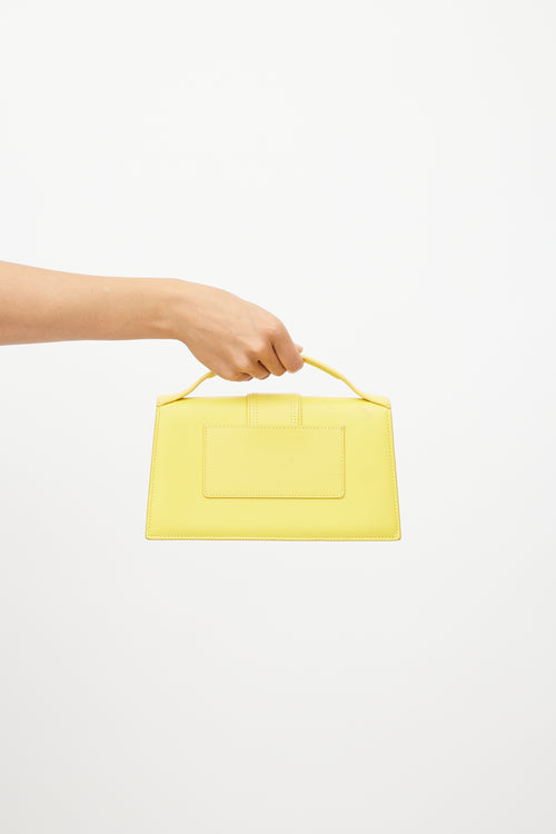 Jacquemus Yellow Le Bambino Leather Bag