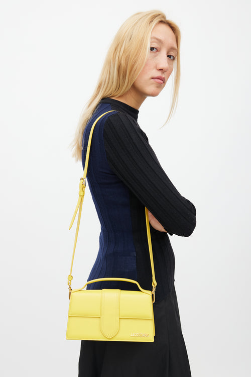 Jacquemus Yellow Le Bambino Leather Bag