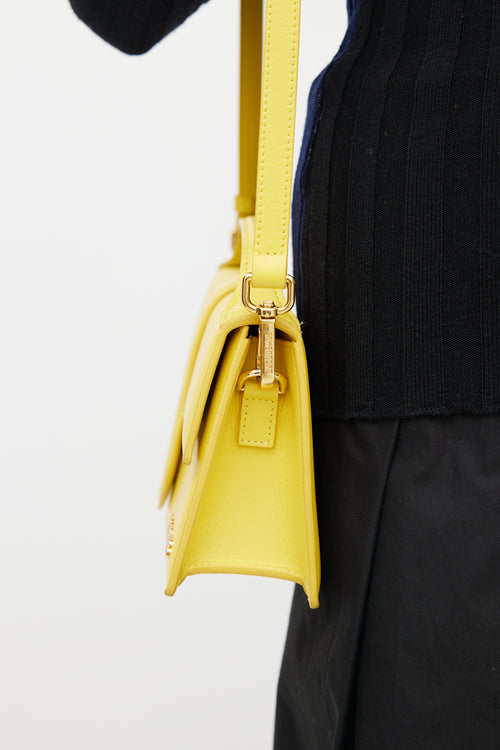 Jacquemus Yellow Le Bambino Leather Bag