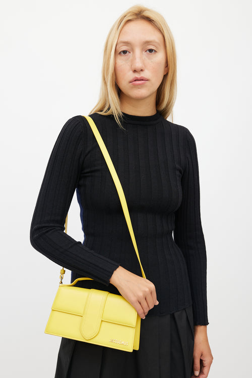 Jacquemus Yellow Le Bambino Leather Bag