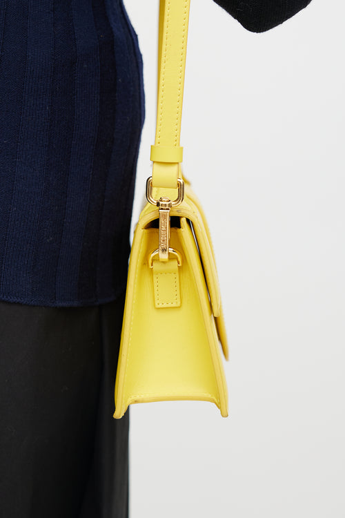 Jacquemus Yellow Le Bambino Leather Bag