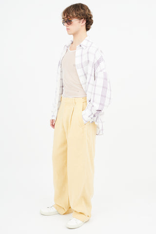 Jacquemus Yellow Wide Leg Trouser