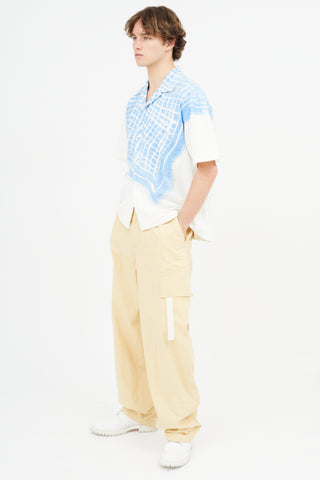 Jacquemus Yellow Alzu Wide Leg Cargo Pant