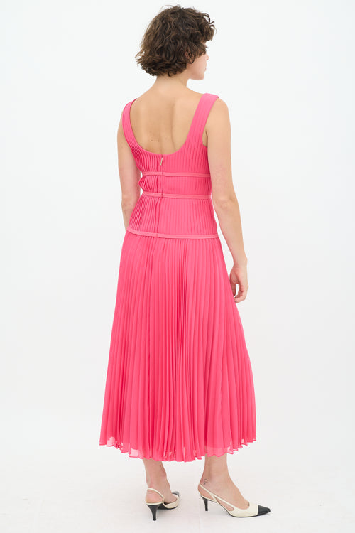 Jason Wu Pink Pleated Bow Dress