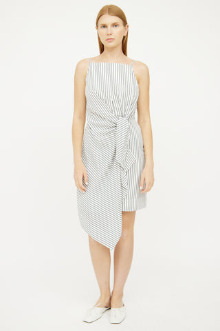 Jason Wu White Grey Sleeveless Dress