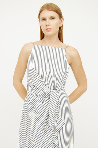 Jason Wu White Grey Sleeveless Dress