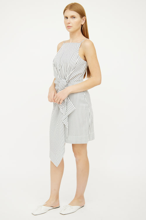 Jason Wu White Grey Sleeveless Dress