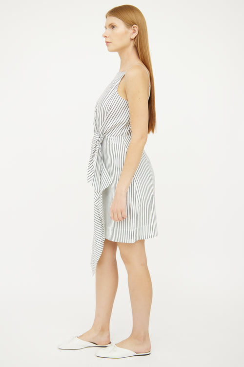 Jason Wu White Grey Sleeveless Dress