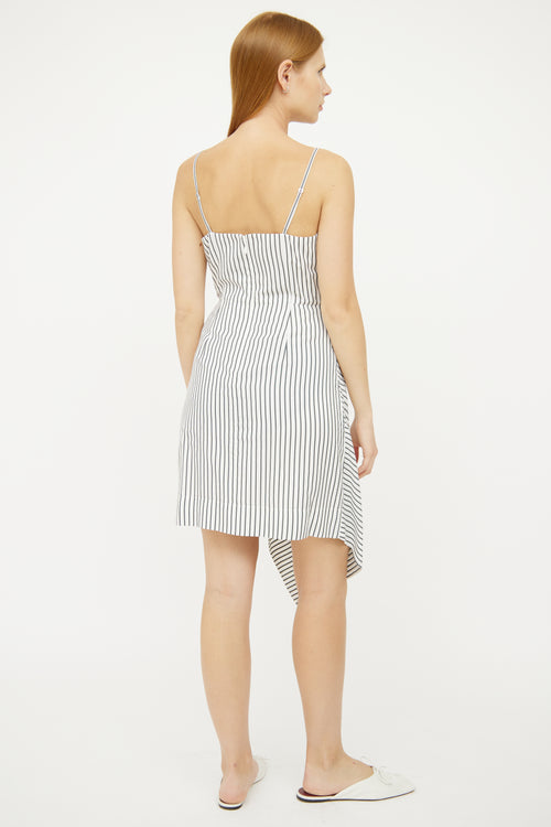 Jason Wu White Grey Sleeveless Dress