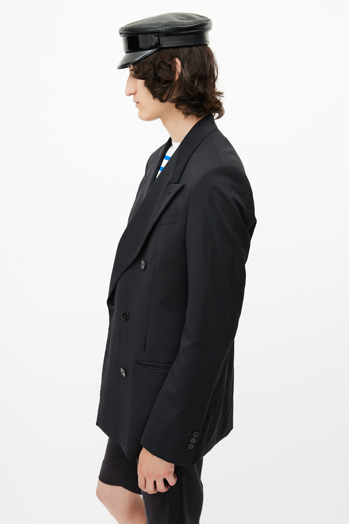 Jean Paul Gaultier Black Wool Double Breasted Blazer