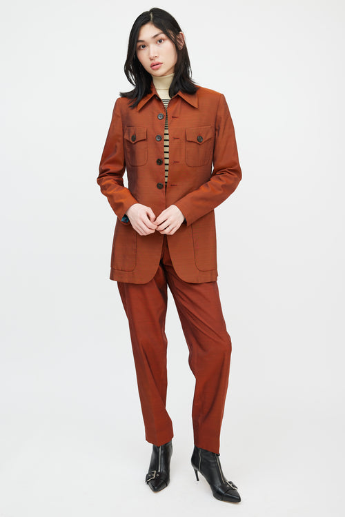 Jean Paul Gaultier Classique Burnt Orange Four Pocket Suit