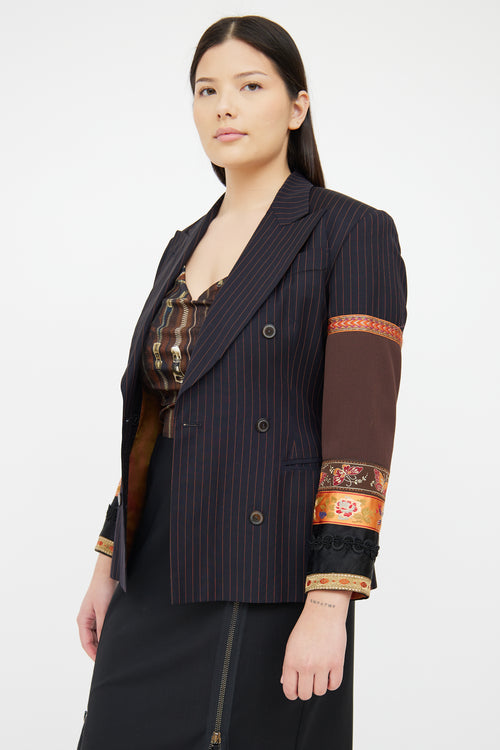 Jean Paul Gaultier Black Multi Coloured Blazer