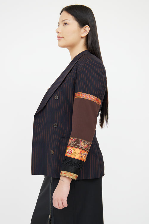 Jean Paul Gaultier Black Multi Coloured Blazer