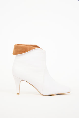 Jeffrey Campbell White Leather Sonika Boot