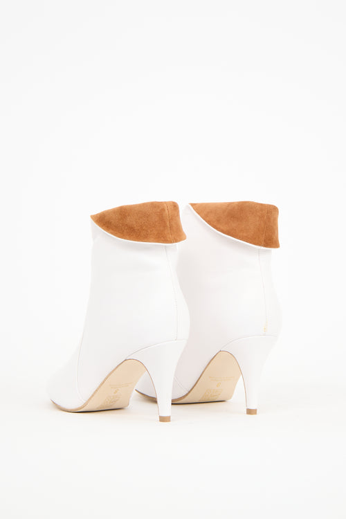 Jeffrey Campbell White Leather Sonika Boot