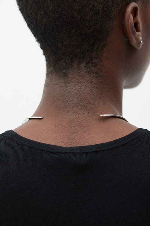 Silver Bar Choker