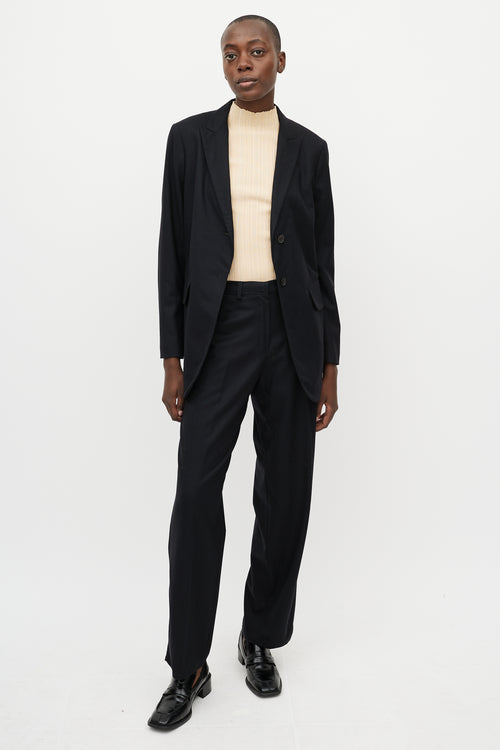 Jil Sander Black Wool Suit