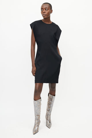 Jil Sander Black Midi Dress