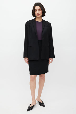 Jil Sander Black Wool Blazer