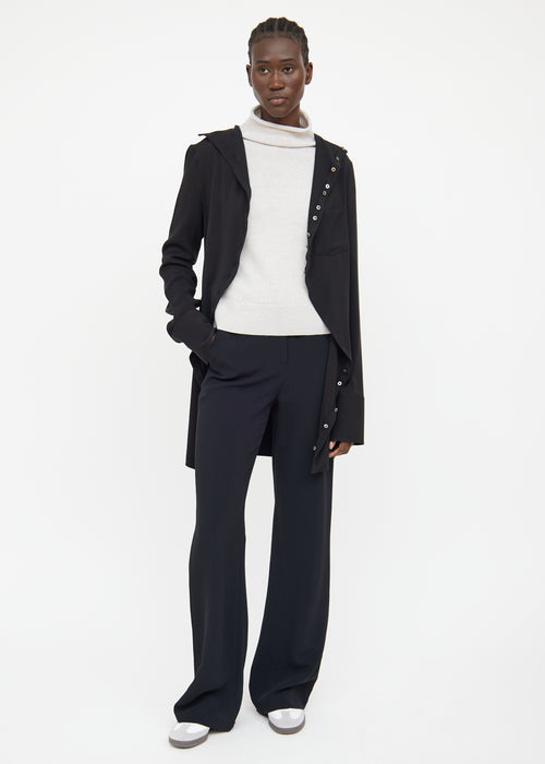 Jil Sander Black Button Up Blouse