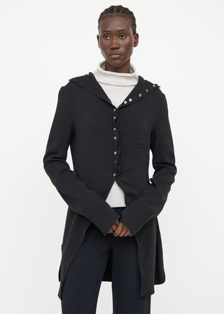 Jil Sander Black Button Up Blouse