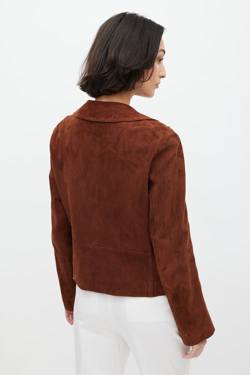 Jil Sander Brown Suede Jacket