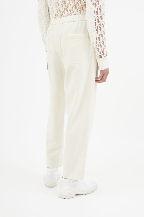 Jil Sander Cream Wool Trouser