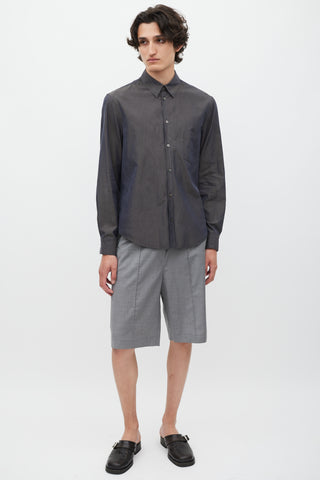 Jil Sander Dark Grey Iridescent Shirt