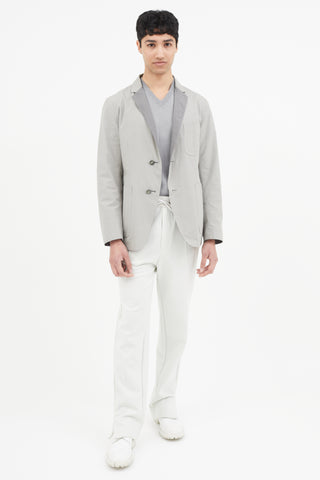 Jil Sander Grey Nylon Reversible Blazer